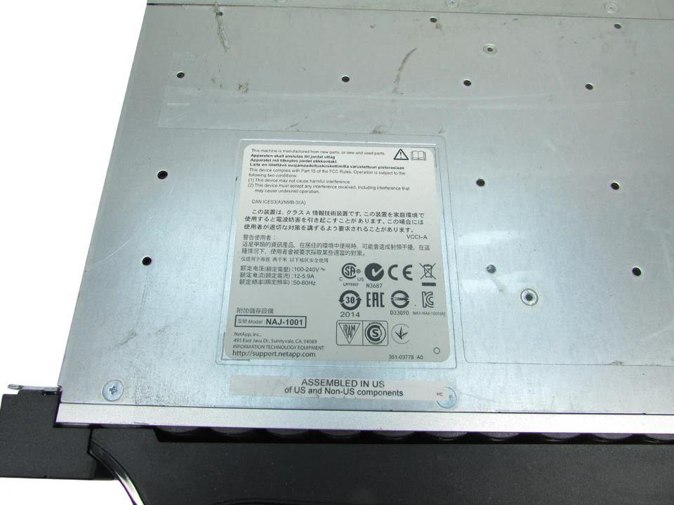 NetApp NAJ-1001 FAS2552 24 Bay 24+TB 2x 111-01324+C1 2x 750W PSU Array - Image 2 of 4