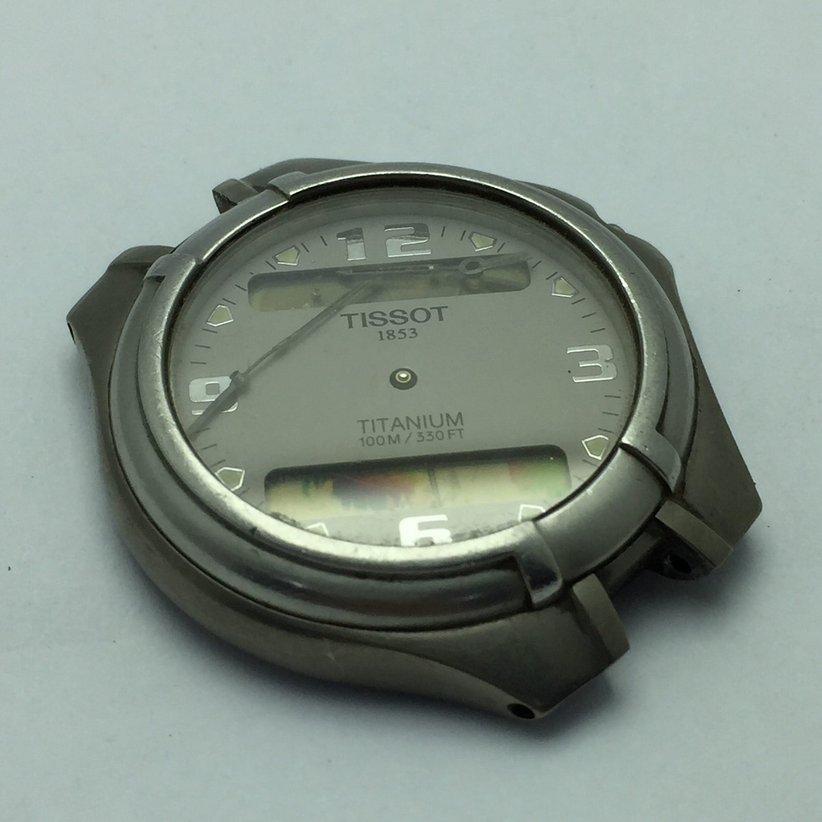 Tissot 1853 Titanium T690 Sapphire Crystal Vintage Watch For Parts