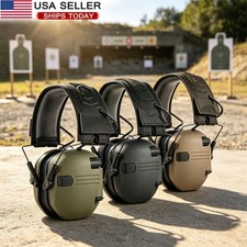 Electronic Slim Shooting Ear Muffs, Anti-Noise Hearing Protection Earmuffs NEW