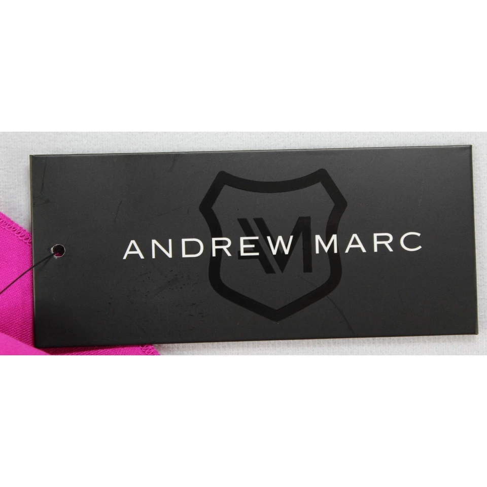 Andrew Marc 女式粉色荷叶袖及膝连衣裙 8 码全新带标签 Kohl’s 79 美元 — 第 4/4 张图片