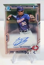 2021 Bowman - Chrome Prospects Autographs Yunior Severino #CPA-YS (AU, RC)