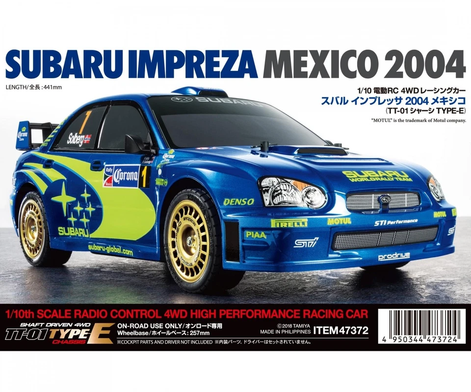 Tamiya 300047372 - 1:10 RC Subaru Impreza WRX 2004 (TT-01E)   Neuware - Bild 2 von 4