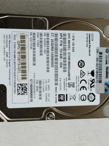 Lot of 10 Seagate HP ST1800MM0018 1.8 TB SAS 3 2.5 in Enterprise Drive - 第 1/6 張圖片