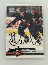 2001-02 Pacific #249 Brad Isbister Auto Autograph Signed New York Islanders