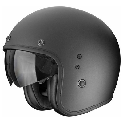 Scorpion Belfast Evo Helm Solid schwarz matt perlmutt Gr. M 57/58
