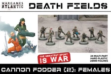 Death Fields Cannon Fodder 2 Females - Wargames Atlantic 28mm for 40k Warhammer
