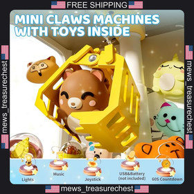 Kids Claw Machine Arcade Toy with LED Light and Sound for Ages 6-13