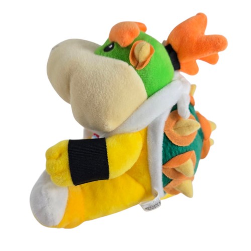 Super Mario Bros Bowser Jr 6" Plush Nintendo Japan HTF Authentic Yellow Green - Picture 5 of 11