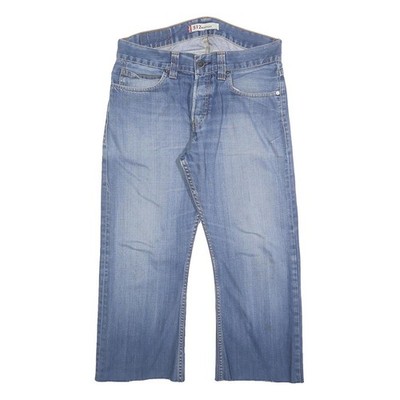 LEVI'S 512 Bootcut Herrenjeans Blau Baumwollmischung Regular W34 L24 Knopf
