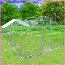 10/13/20ft Outdoor Walk in Chicken Coop Run Cage Dog Kennel Cage Playpen