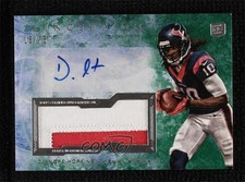 2013 Topps Inception Green 16/75 DeAndre Hopkins #IAJP-DH Jumbo Patch Auto 0c3