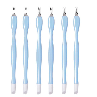 Nagelhautgabel, 6 Stück Cuticle Trimmer, Cuticle Pusher, Edelstahl Dead Skin Gab