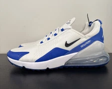 Men’s Size 10 Nike Air Max 270 G Golf Shoes White Blue CK6483-106 NEW