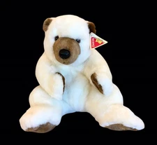 Vintage Dakin Plush White Polar Teddy Bear Hugging Paws 12” Stuffed Animal Rare