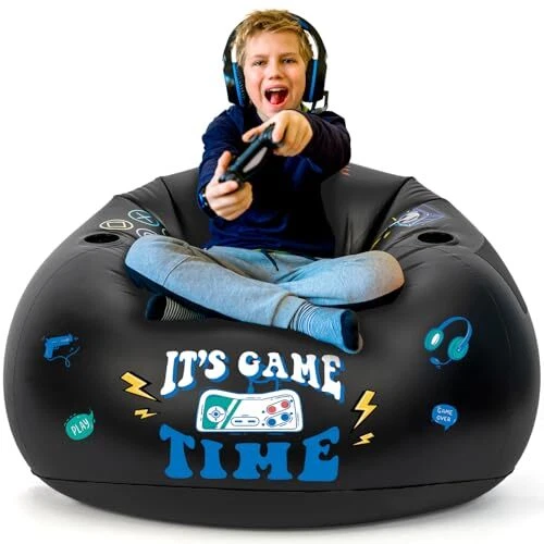 Inflatable Gaming Chair for Kids Gaming Bean Bag Chair for Teens