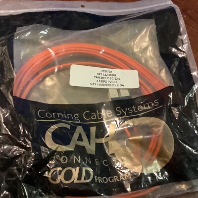 Corning Cable CHA 3M LC SC 62.5 3.0 DPX PVC UI Fiber Cable 825-L32 ...