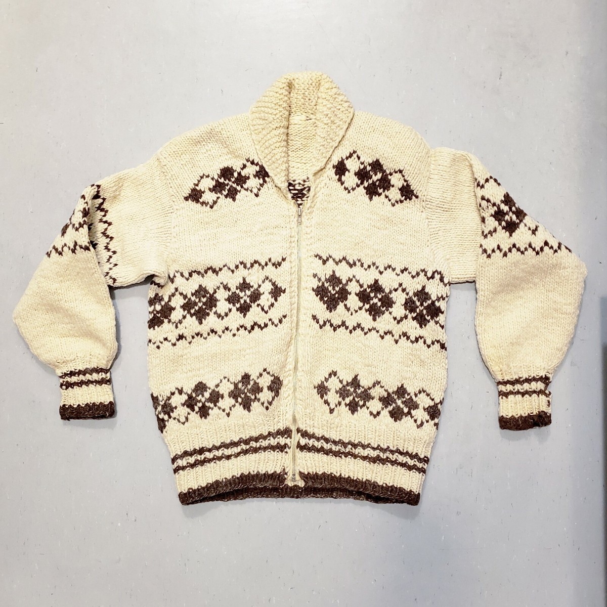 トップス 60s wool zip cardigan Handmade 1960s wool zip cardigan