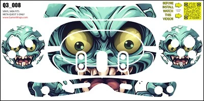 GAMERWRAPS Skin wrap that fits Quest 3 (design 008)