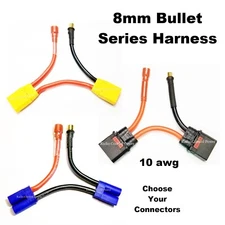 RCP-RTR Hobbywing EZRUN Max 6 G2 8MM Bullets Series Harness Choose Connectors