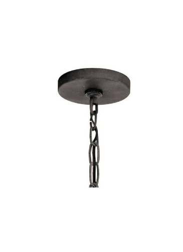 Kichler Jetty Weathered Zinc Rustic Bell Pendant Light - Picture 5 of 5