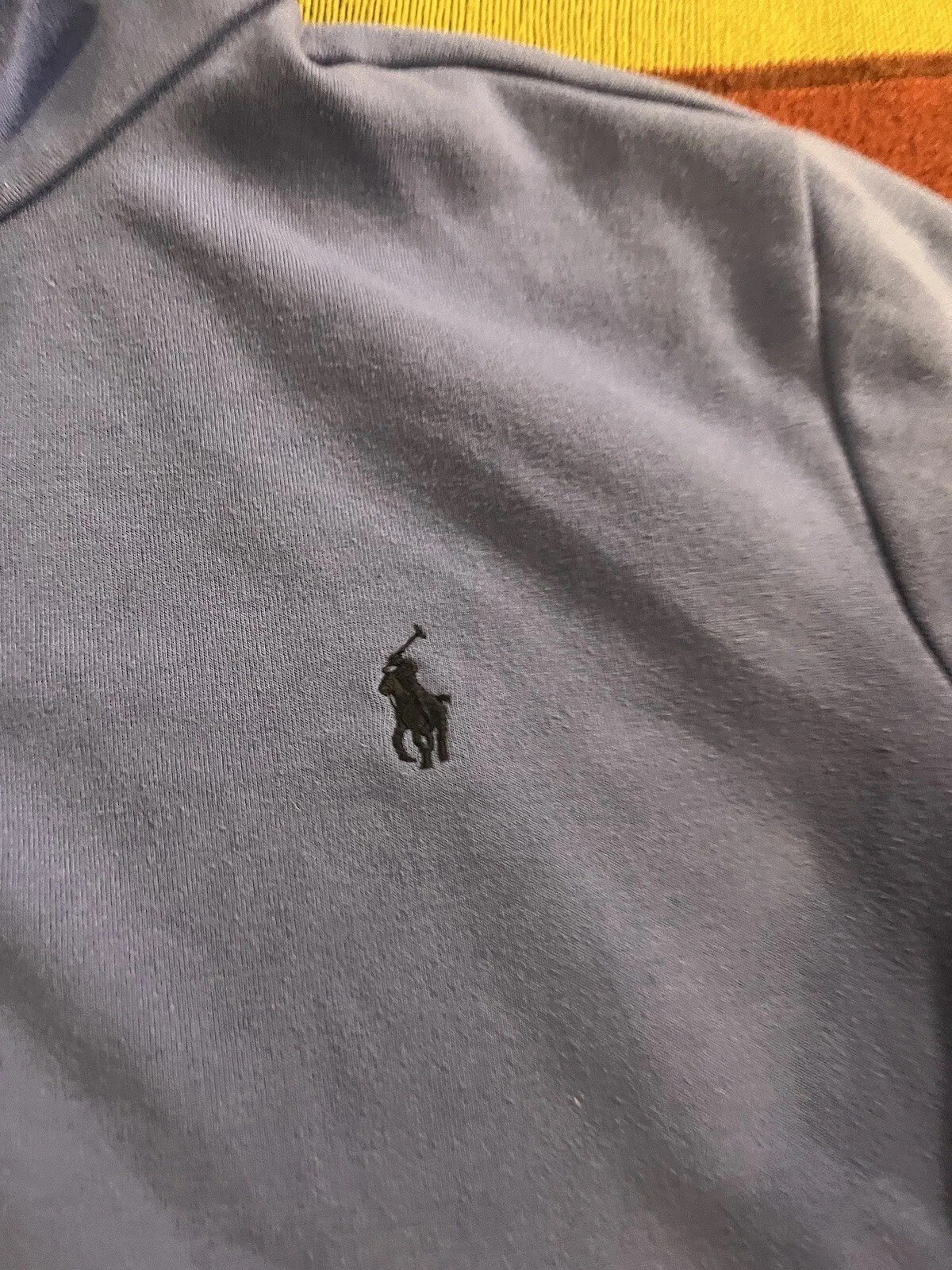 PONY Polo Ralph Lauren Snap Fleece Pullover Giacca Blu Taglia XL