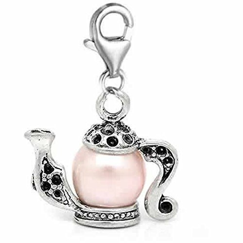 "World's Greatest Mom" Charm Pendant With Lobster Clasp - Clip-On For Bracelets Or Necklaces