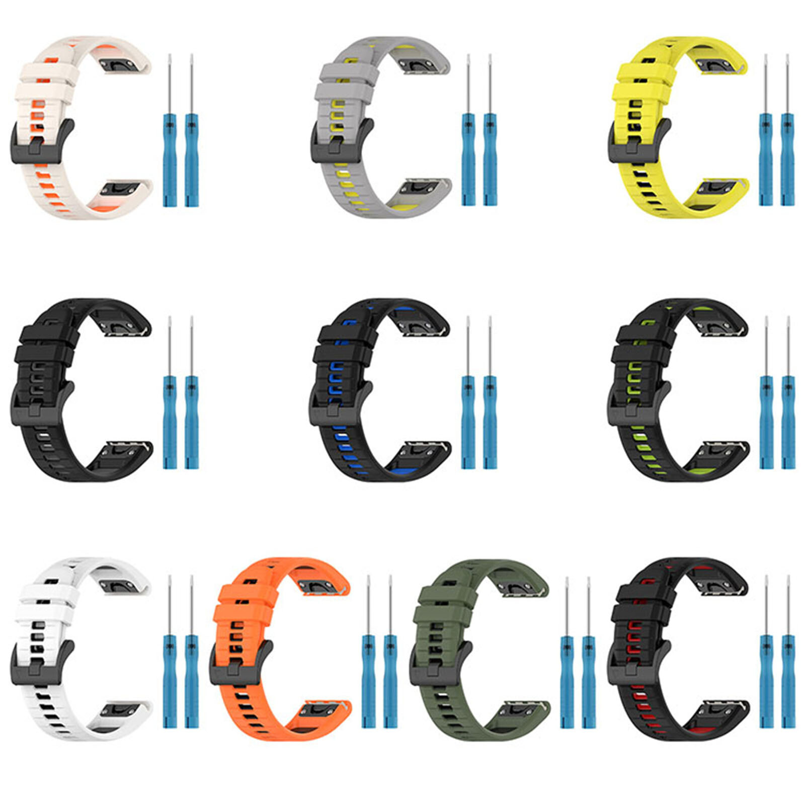 Band Silicone Strap Wrist Belt For Garmin Fenix 7x 7 7s 5x 5