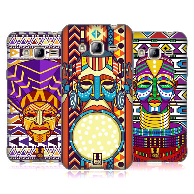 HEAD CASE AFRIKANISCHE GESICHT-MUSTER SOFT GEL HANDYHÜLLE FÜR SAMSUNG HANDYS 3