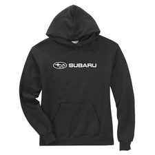 Subaru Logo Black Basic Pullover Forester Impreza WRX STI Hoodie NEW SWEATSHIRT