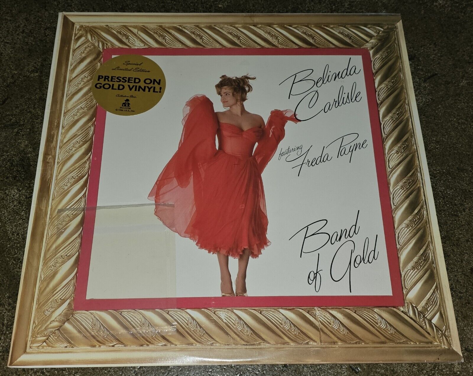 NEW Sealed BELINDA CARLISLE Freda Payne BAND OF GOLD Vinyl LP with HYPE Sticker!