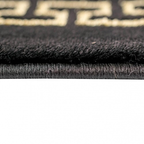 Teppich Wohnzimmer mit klassischer Bordüre in schwarz gold - Bild 5 von 6