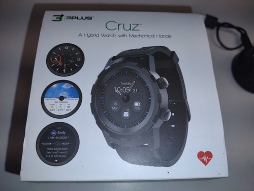 Reloj inteligente híbrido 3Plus Cruz 44 mm con banda de acero inoxidable y soporte de carga - Imagen 7 de 7