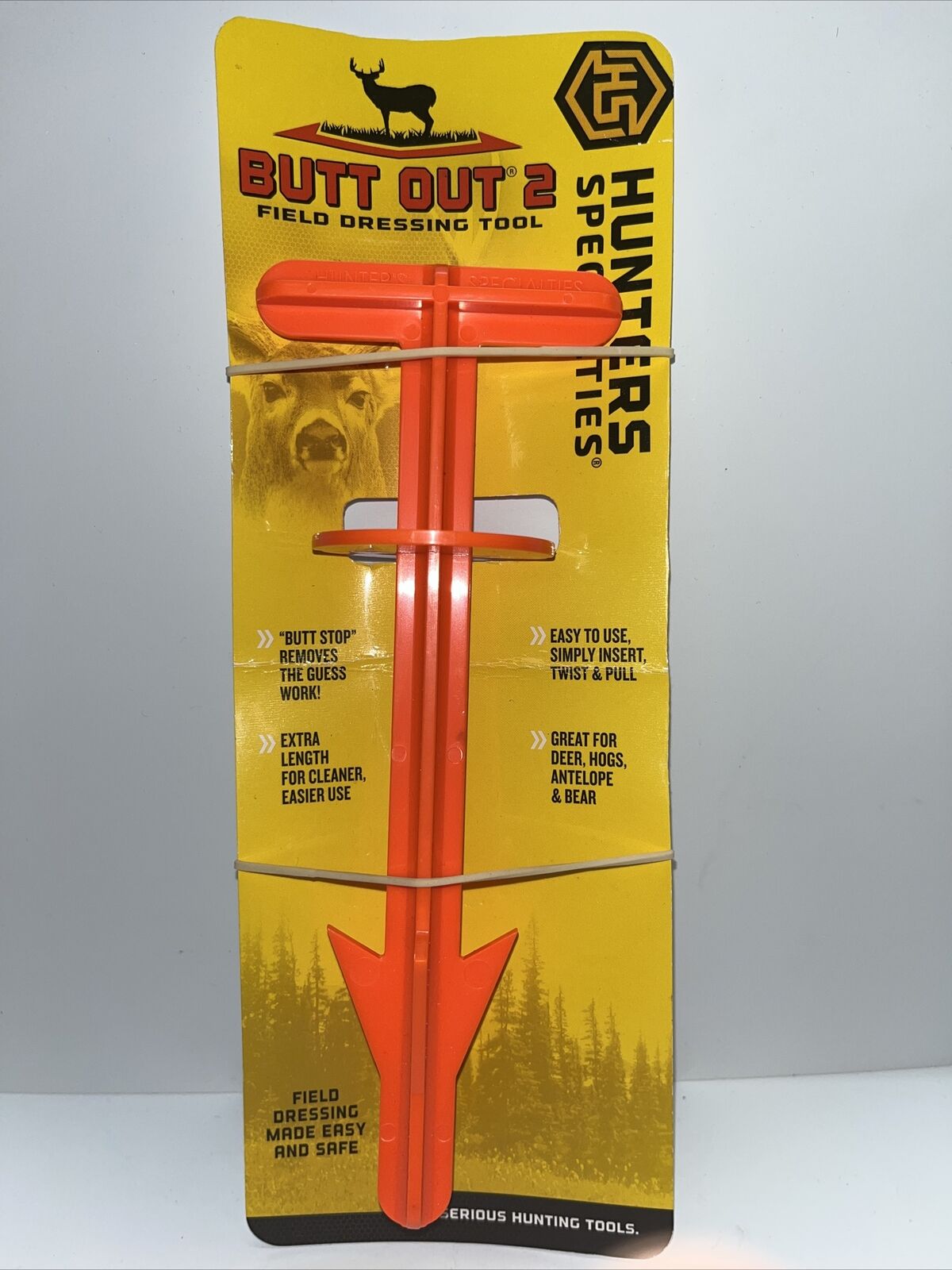 Hunters Specialties - Butt Out 2 - Field Dressing Tool Extra Length 00631 NEW