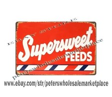 Supersweet Feeds country living farmhouse metal tin sign decorating styles
