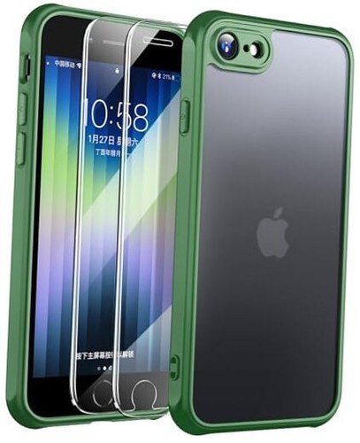 for iPhone SE Case 2022/3rd/2020/2rd,for iPhone 8/7 Case,[Full Camera Green