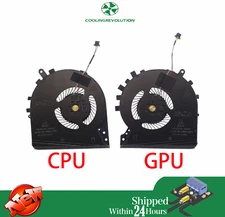 Laptop CPU GPU Fan For HP Pavilion 15-DK TPN-C141 L57170-001 L56900-001 A Pair