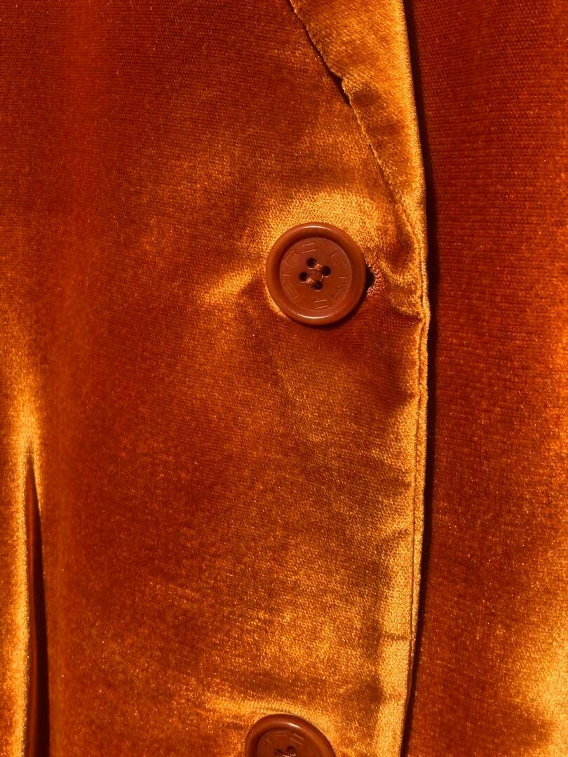 美品90s ETRO Velvet Tailored Coatビンテージ 90S Etro Velvet Tailored Coat Vintage Chic Outerwear Elegant