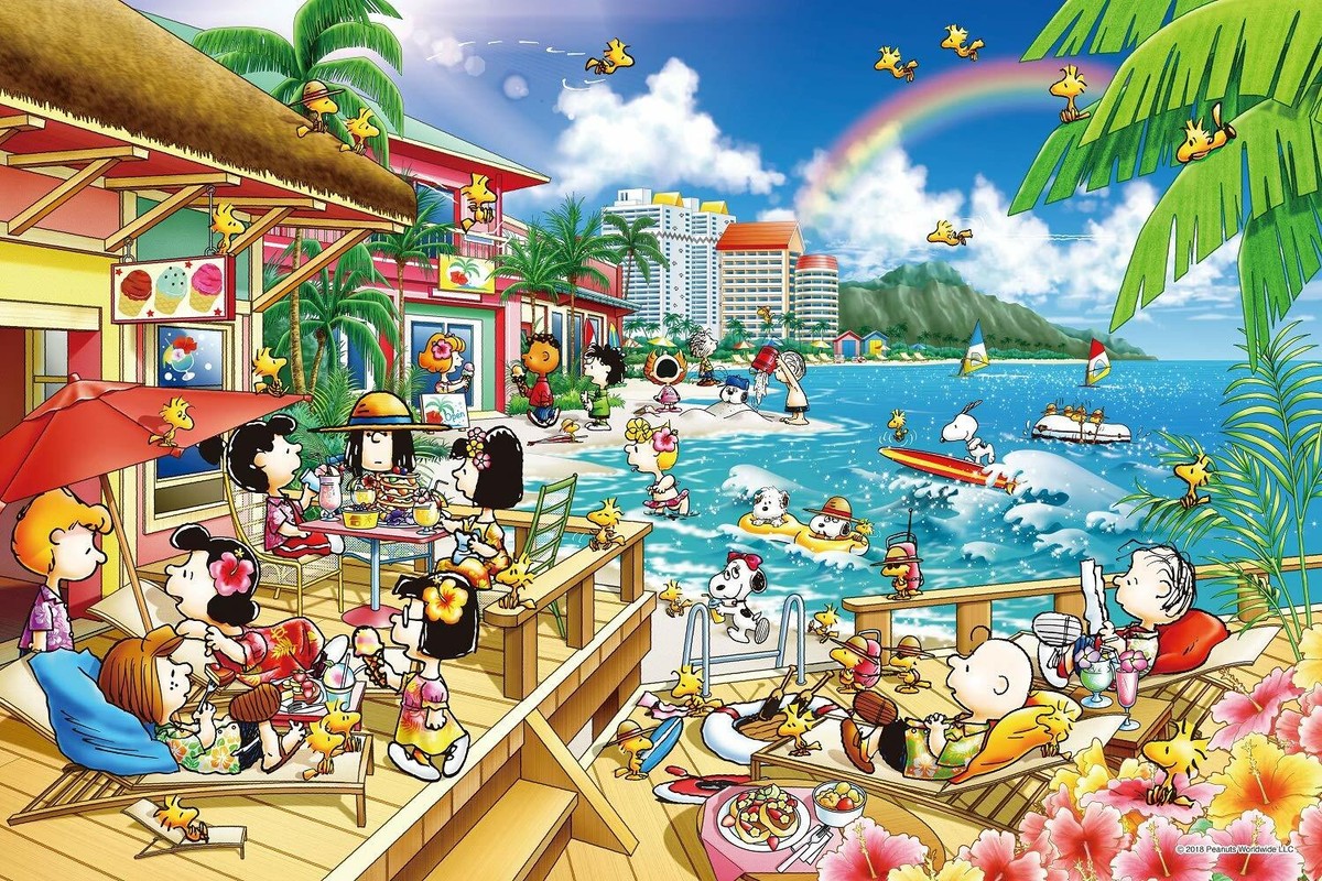 Jigsaw Puzzle PEANUTS Beach resort Snoopy 1000 pieces Epoch
