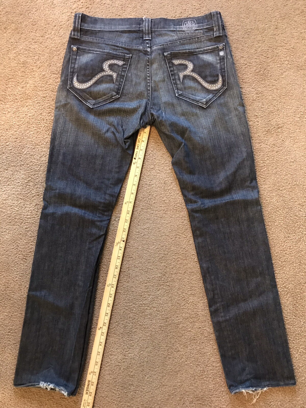 Jean Femme évasé Rock & Republic Taille 29 - Coupe Flare Dark Wash - Occasion Très Bon état