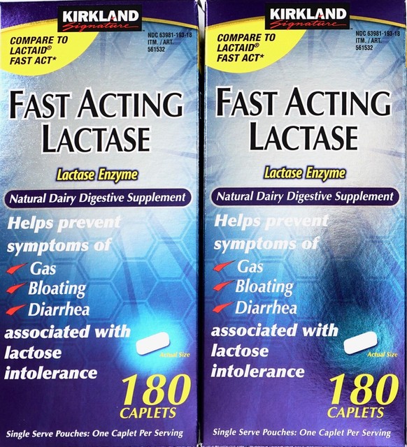 kirkland fast acting lactase
