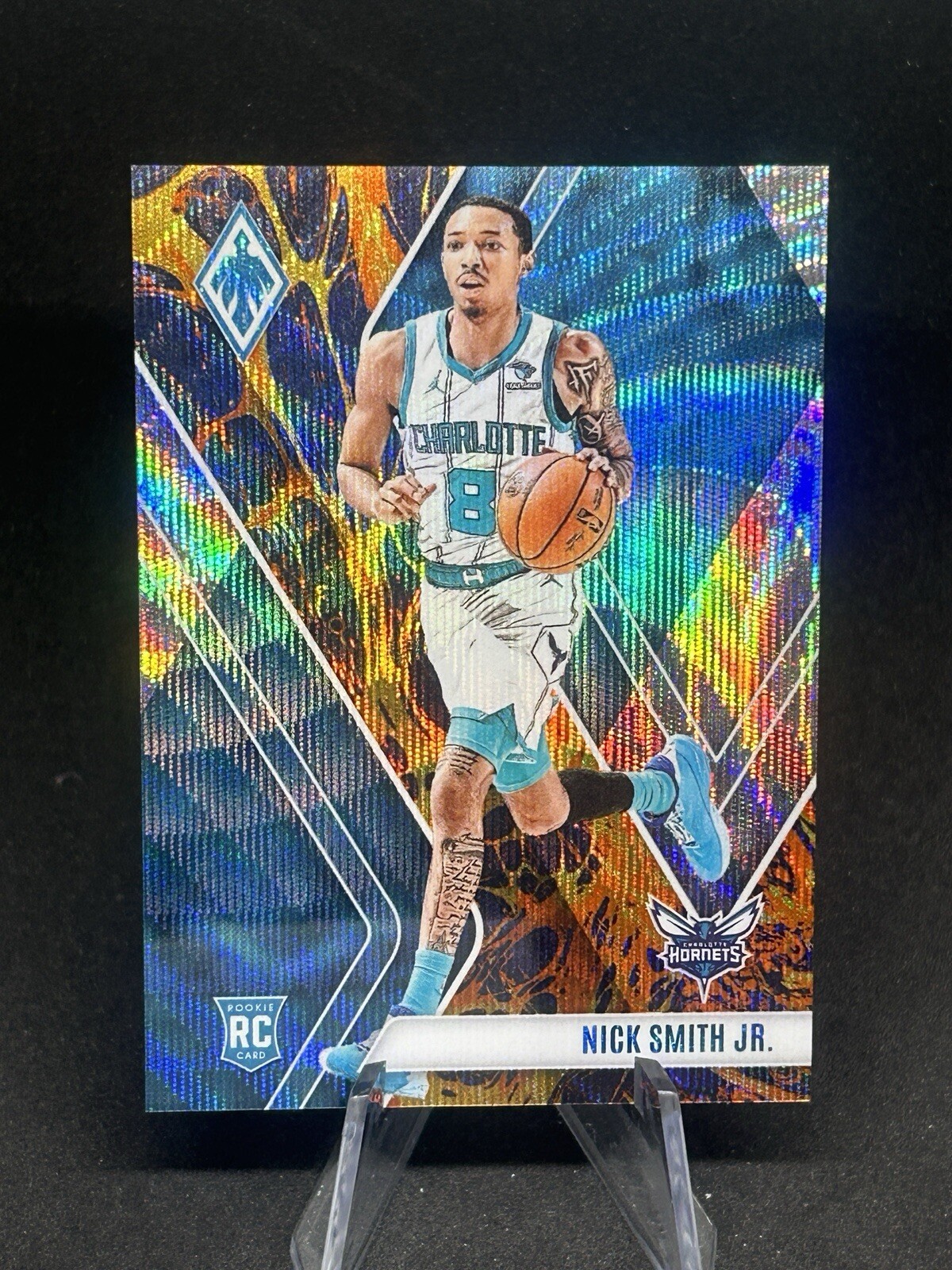 2023-24 Panini Phoenix Nick Smith Jr. Lava Prizm RC Rookie /75 #255 Hornets