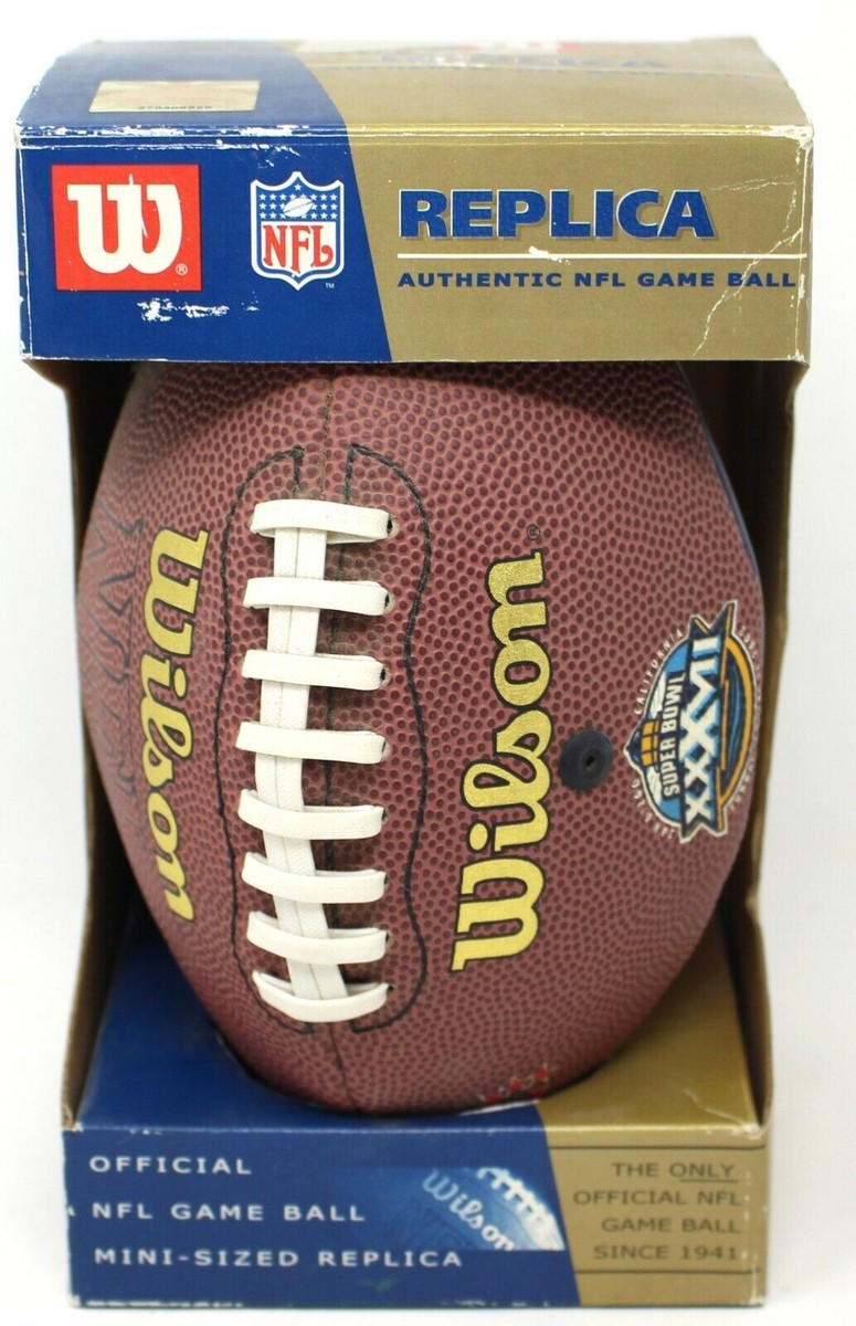 Super Bowl XXXVII Wilson Micro Mini Sized Replica Football Raiders