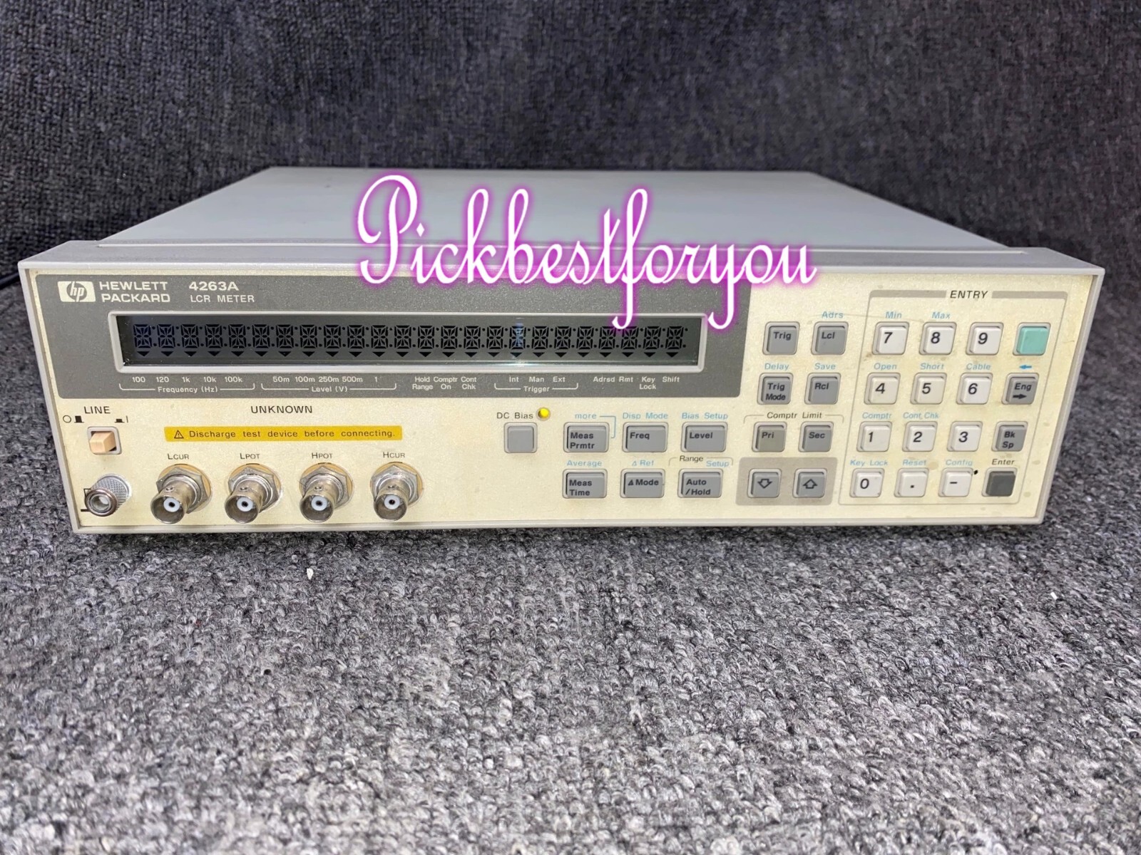 1PC USED HP/Agilent/Keysight 4263A LCR Meter (DHL or FedEx) H407CC DX