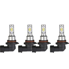 Led Headlights Kit Combo Bulbs 6500k High Low Beam Super White Bright 9005 9006