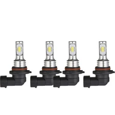 LED Headlights Kit Combo Bulbs 6500K High Low Beam Super White Bright 9005 9006