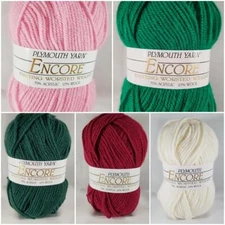 Plymouth Yarn Encore 75%Acrylic 25%Wool 200y 100g 3.5oz