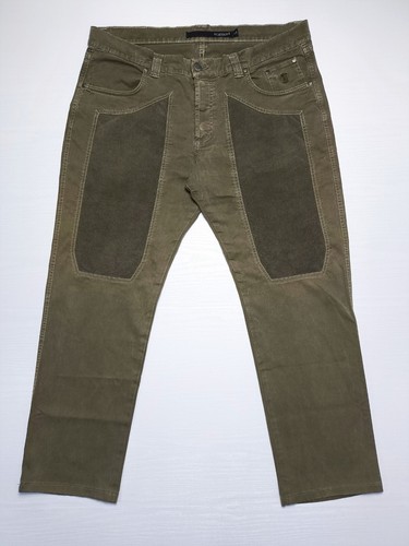 JECKERSON Jeans Uomo Toppe Alcantara Verdi Militare Cachi Taglia 40 / 54 ITA - Zdjęcie 2 z 13