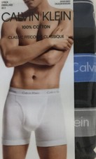 Calvin Klein Men's Cotton Classic Fit 3 Pack Boxer Briefs Black Multi Size S