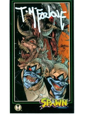 Clowns Other Face CARD #11 signed by Todd McFarlane J.SCOTT CAMPBELL ARTWORK