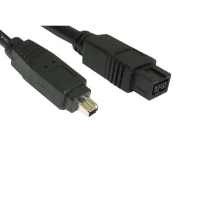 2m Firewire 9 Pin to 4 pin Male Cable Lead Clear IEEE1394B PC Mac CAMCORDER